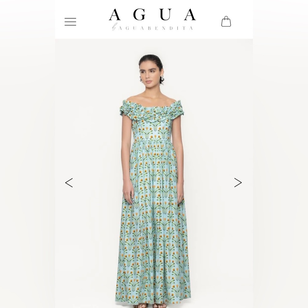 Agua by Agua Bendita 
Curandera Espliego Diente De Leon Amanecer Maxi Dress